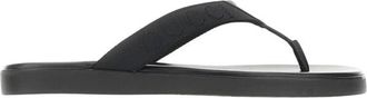 Gucci Slippers met Tonal Logo - Heren - Slippers - Zwart - 43 EU - Leer - Schoenen