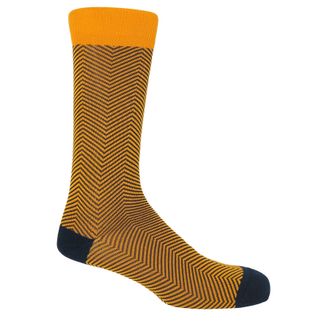 Peper Harow Lux Taylor Mens Socks - Yellow