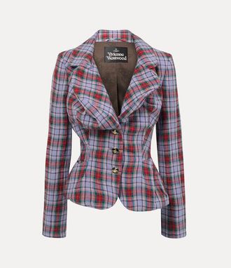Vivienne Westwood Drunken Jacket Louth Tartan 38 Women