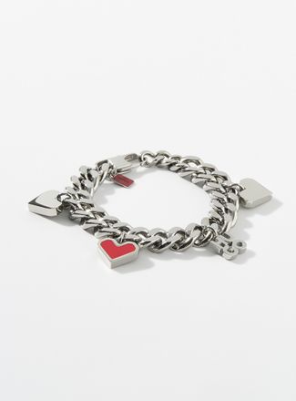 HUGO BOSS Mens Heart oversized chain bracelet