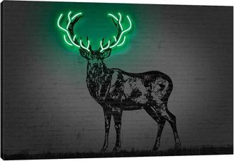 iCanvas Deer Canvas Wall Art