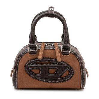 Diesel Tassen, Dames, Bruin, ONE Size, Leer, 1DR Dome Crossbody