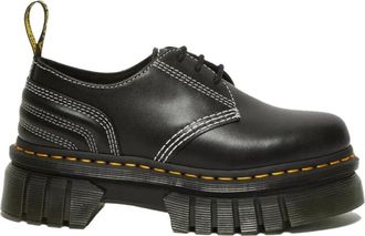 Dr. Martens Gewatteerde Platform Schoenen - Dames - Veterschoenen - Zwart - 37 EU - Leer - Schoenen