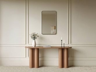 Vente-Unique Rectangular Aluminium Wall Mirror - W. 50 X H. 80 Cm - Chrome in Silver