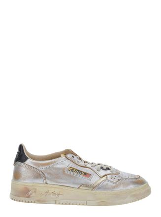 Autry Gold Metallic Sneakers