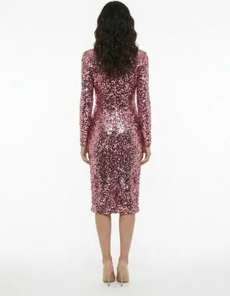 Dolce & Gabbana Sequined Dress - Pink