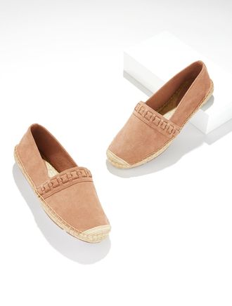 Talbots Izzy Braided Espadrille Flats - Light Toffee - 10 1/2 M Talbots