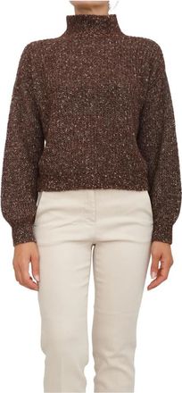 Marella Maglia-Canottiera-Top - Dames - Coltruien - Bruin - S - Truien & Vesten