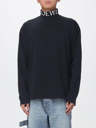 Loewe Cotton Roll Neck with Contrast Logo and Dropped Shoulders
