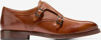 Cole Haan Mens Carnegie Monk Strap Shoes - Brown Size 11