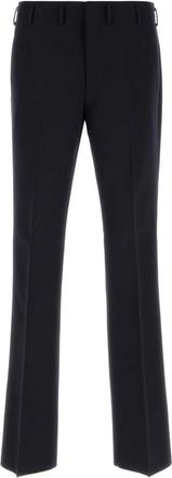 Prada Black Flat Front Trousers