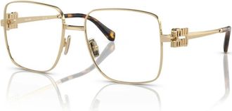 Miu Miu Vierkant montuur - unisex - Brillen - Geel - 54 MM - Accessoires