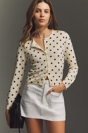 Reformation Bernadette Crop Cardigan Sweater