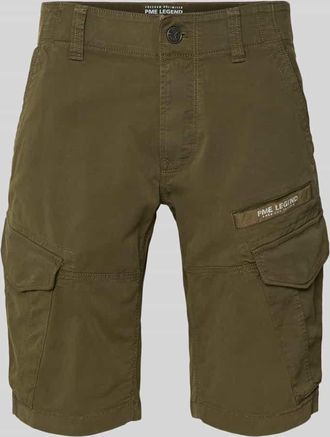 PME Legend Tapered Fit Cargo Bermudas mit Pattentaschen Modell Nordrop in Oliv, Gr&ouml;&szlig;e 31