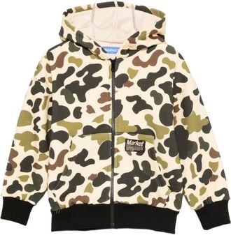 Market MultiColour Front Zip Coat