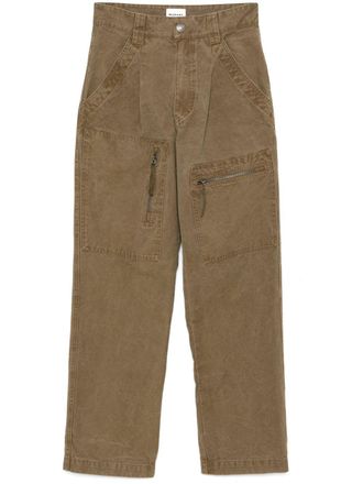 Isabel Marant Kanna trousers - women - Cotton/Cotton - 40 - Brown