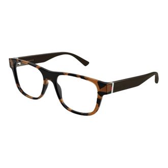 Gucci Square Optisch Montuur - Heren - Accessoires - Bruin - Maat: 55 MM