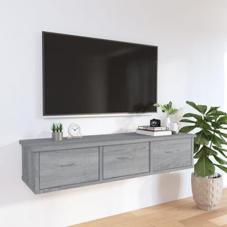 vidaXL Vidaxl - Armario De Pared Madera De Ingenier&iacute;a Gris Sonoma 88x26x18,5 Cm