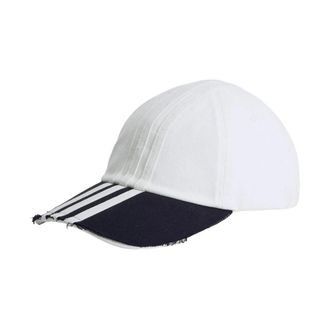 Yohji Yamamoto Stripes Cap - Heren - Petten - Wit - M - Accessoires