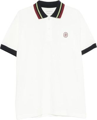 Dr&ocirc;le de Monsieur D Mirror Polo - Heren - Polos - Wit - S - Katoen - Tops