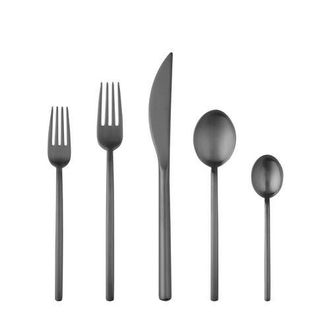 Mepra Due Flatware Set - 20 Pieces in Ice Black Gold at Nordstrom