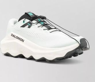 Salomon mesh silk nylon low sneaker pull tab