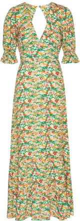 Americandreams Koko Dress Long Open Back - Dames - Casual kleedjes - Veelkleurig - M - Leer - Kleedjes