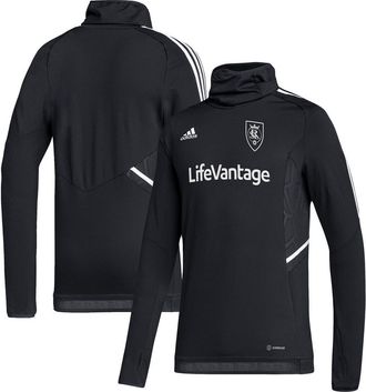 adidas Mens adidas Black Real Salt Lake COLD.RDY Raglan Warmup Pullover Jacket at Nordstrom, Size Xx-Large