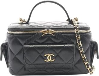 Chanel Pre-owned Mini Shoulder Bag - Dames - Vintage Mini Tas - Zwart - ONE Size - Leer - Vintage