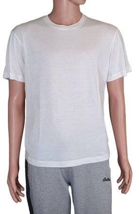 Bally Mens Short Sleeve Graphic Print T-Shirt In White
