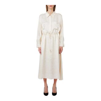Liu Jo Abito Midi - female - Liu Jo - Shirt Dresses - Beige - M - Dresses