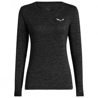 Salewa Puez Melange Dry L/S Tee Funktionsshirt f&uuml;r Damen | schwarz
