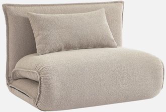 Sweeek Sweeek - Poltrona letto trasformabile 1 posto boucl&eacute; testurizzato