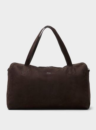 Ermenegildo Zegna Mens Holdall SecondSkin suede weekender bag