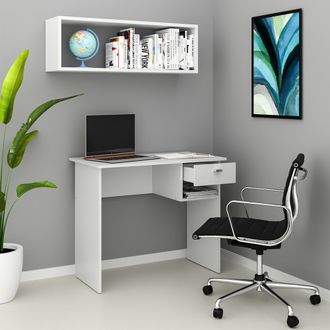 Vicco Escritorio Colin, Blanco, 90 X 50 Cm, Vicco