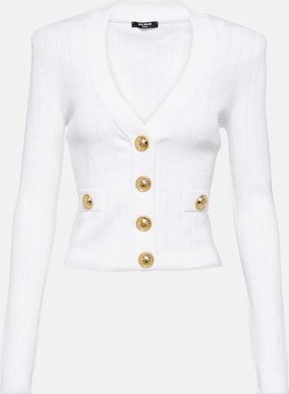 Balmain Ribbed-knit cardigan