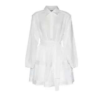 Silvian Heach Short Dresses, female, White, Size: XS Falen Shirt Dress