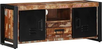 vidaXL Vidaxl - Mueble De Tv Madera Maciza Reciclada 100x30x40 Cm