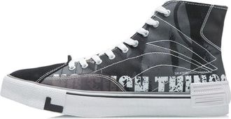 Li-Ning Weiwu Canvas Hi Shoes Black White AECR011-2