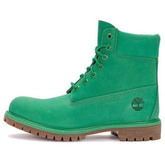 Timberland 50th Anniversary Edition Premium 6 Inch Waterproof Boot Medium Green Nubuck A5VMHW