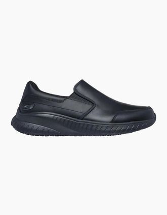 Skechers Mens Skechers Work SQUAD CHAOS - ROCKRATH Mens Workwear Trainers Black - Size: 13.5