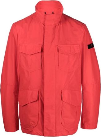 Peuterey Metal Blouson Jas - Heren - Zomerjassen - Oranje - S - Katoen - Jassen