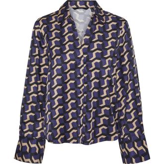 Vero Moda Sora Print Shirt in Astral Aura Aopsora at Nordstrom, Size Medium