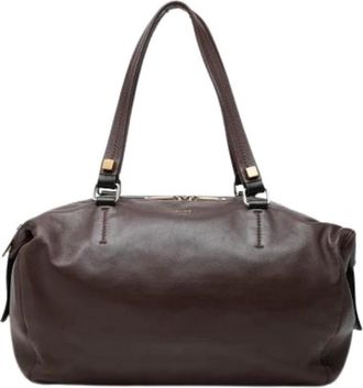 Celine Pre-owned Trio Shoulder Bag - Dames - Vintage Schoudertas - Bruin - ONE Size - Leer - Vintage