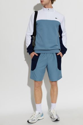 Lacoste Stand Collar Sweatshirt, Mens, Blue