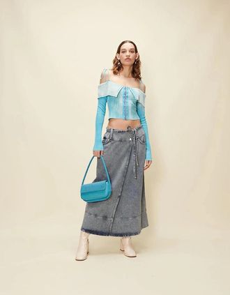 House of Sunny House Of Sunny Womens SUNFADE KNIT - Blue - Size: 10