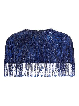 Jenny Packham Maxi-jurk met pailletten - Blauw