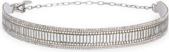 Judith Leiber Baguette Beaded Chain Belt in Silver at Nordstrom