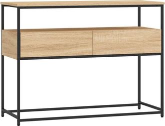 vidaXL Console Table Sonoma Oak 100x40x75 cm Engineered Wood Vidaxl