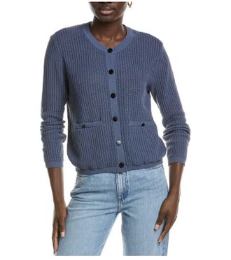 Rag & Bone Worn Vivi Cardigan In Indigo